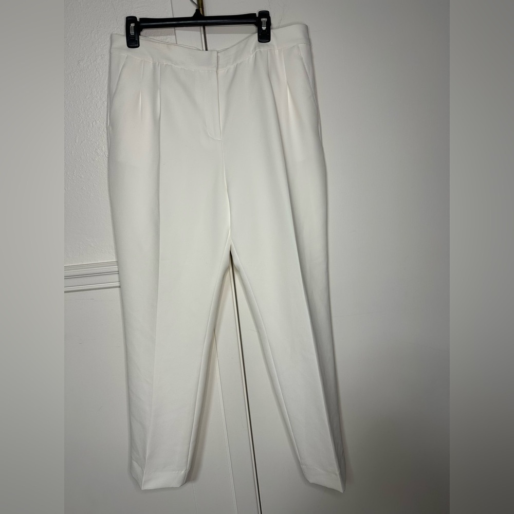 ANTONIO MELANI Crisp White Women's Trousers size 14